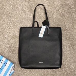 Draper James black leather tote/laptop/shoulderbag